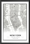 Набор постеров "Map New York"