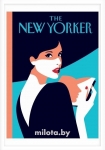 Постер "The NewYorker" A1 с рамкой белый