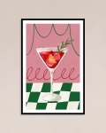 Набор постеров "Розовый коктейль"