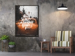 Постер "And so adventure begins" (с фоном)