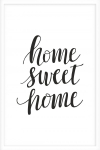 Постер "Sweet Home Poster" A2 с рамкой белый