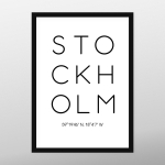 Постер "STOCKHOLM"