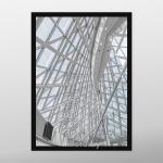 Постер "Modern architecture" A4 с рамкой черный